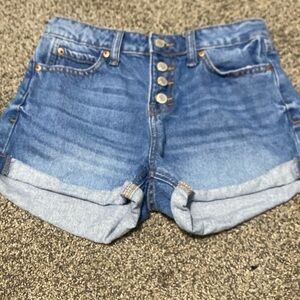 size 1 vanilla star jean shorts